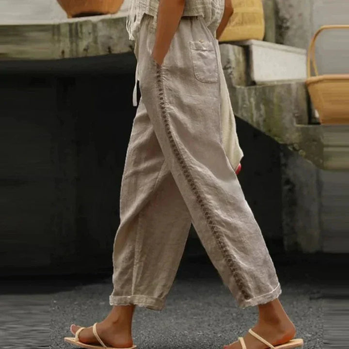 Lia | Léger Bouffant Pantalon D'été