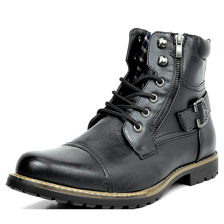 Alfonso | Solide Cuir Moteurvélo Bottes