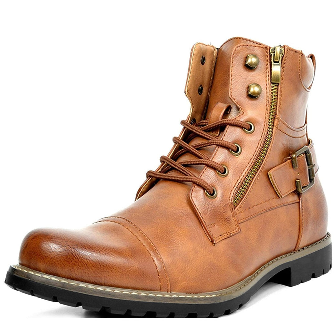 Alfonso | Solide Cuir Moteurvélo Bottes