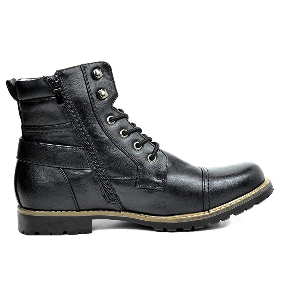 Alfonso | Solide Cuir Moteurvélo Bottes
