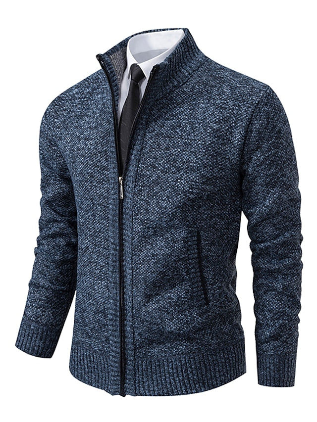 Loro | Pull Stylée en Tricot à Fermeture éclair pour Homme (Conception Italien)