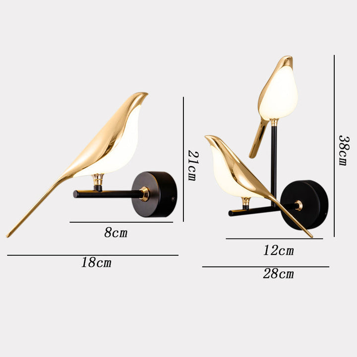 Bordik | Lampe Murale Oiseau Moderne