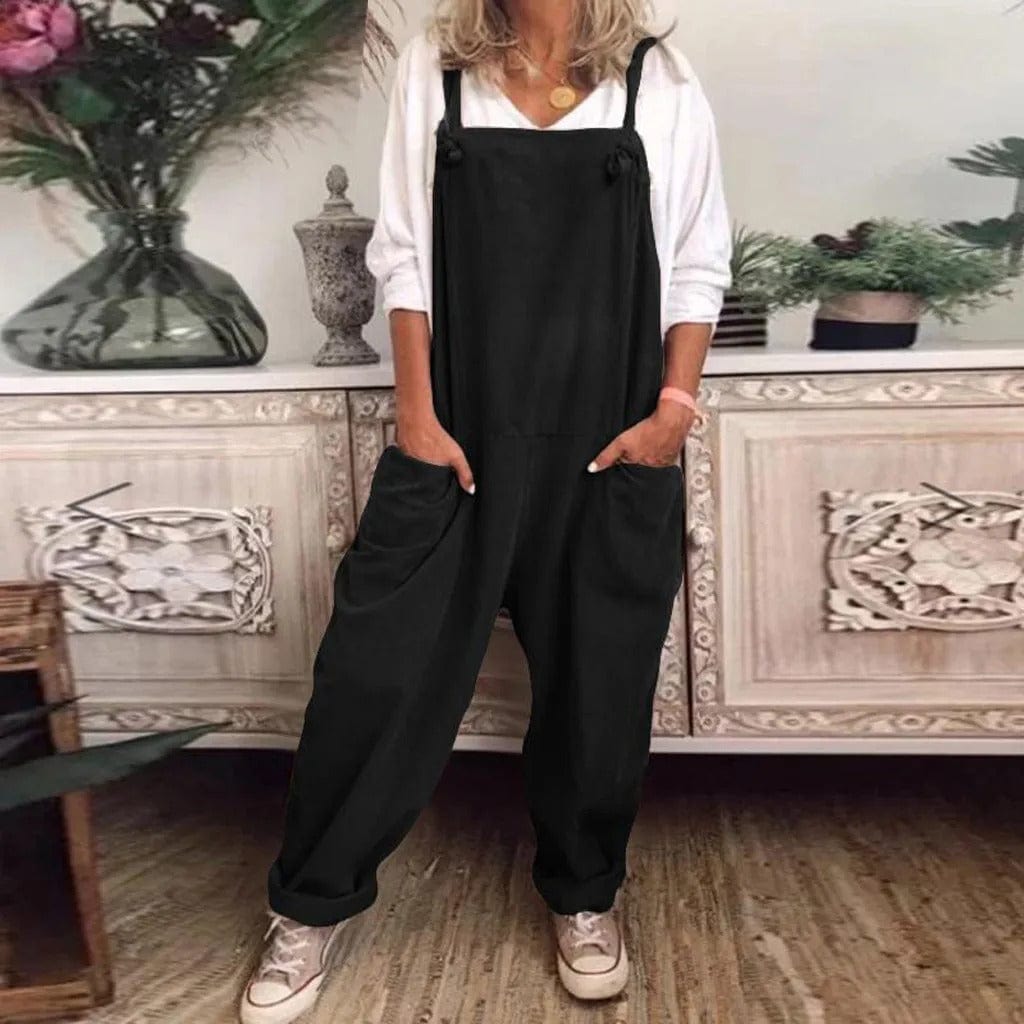 Thalia | Combinaison en Coton Lin à Coupe Décontractée Pour Femme