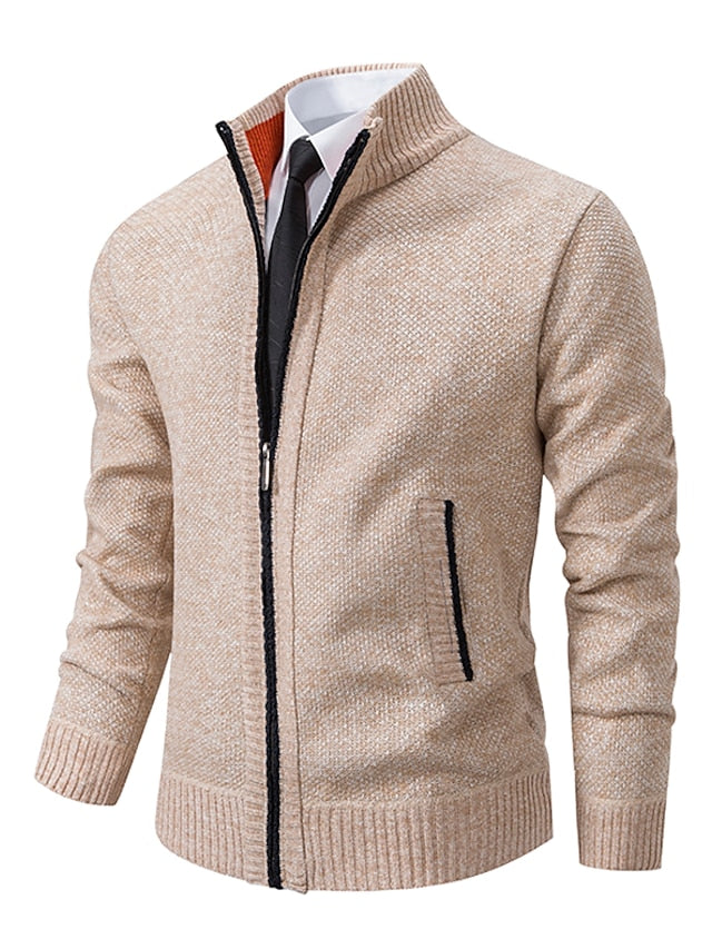 Loro | Pull Stylée en Tricot à Fermeture éclair pour Homme (Conception Italien)