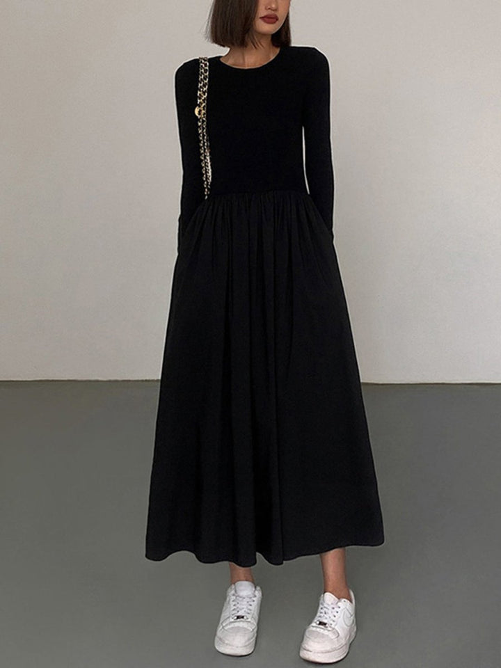 Asphira | Robe à Manches Longues avec Poches pour Femmes