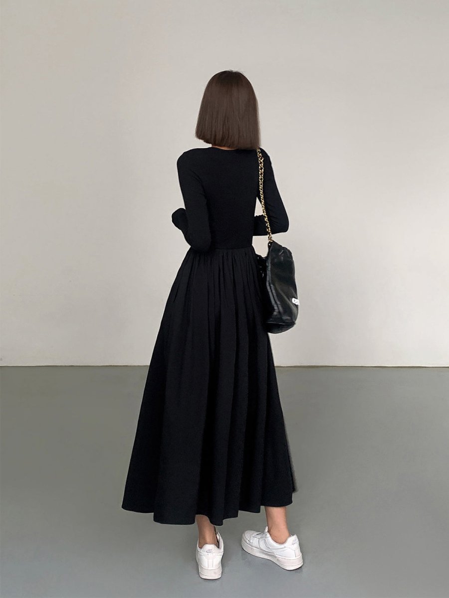 Asphira | Robe à Manches Longues avec Poches pour Femmes