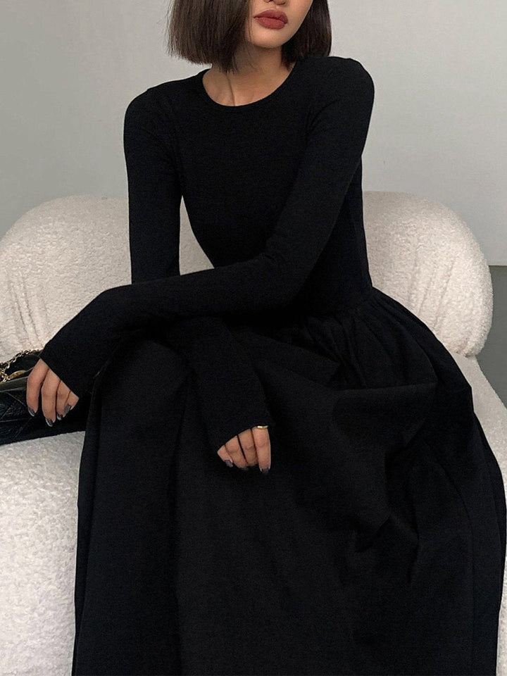 Asphira | Robe à Manches Longues avec Poches pour Femmes