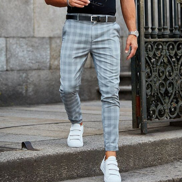 Alaric | Mince Convenir Plaid Pantalon