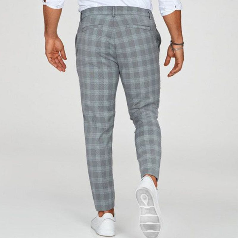Alaric | Mince Convenir Plaid Pantalon