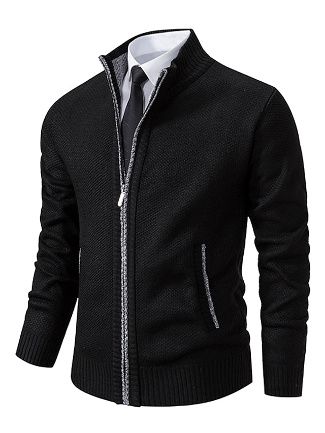 Loro | Pull Stylée en Tricot à Fermeture éclair pour Homme (Conception Italien)