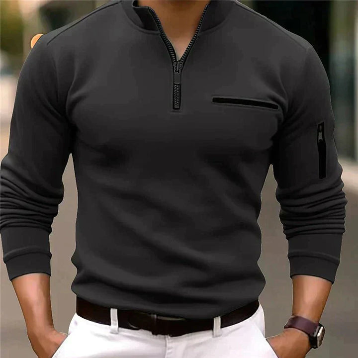 Finian | Pull-Over Quart De Tour Zippé Pour Hommes