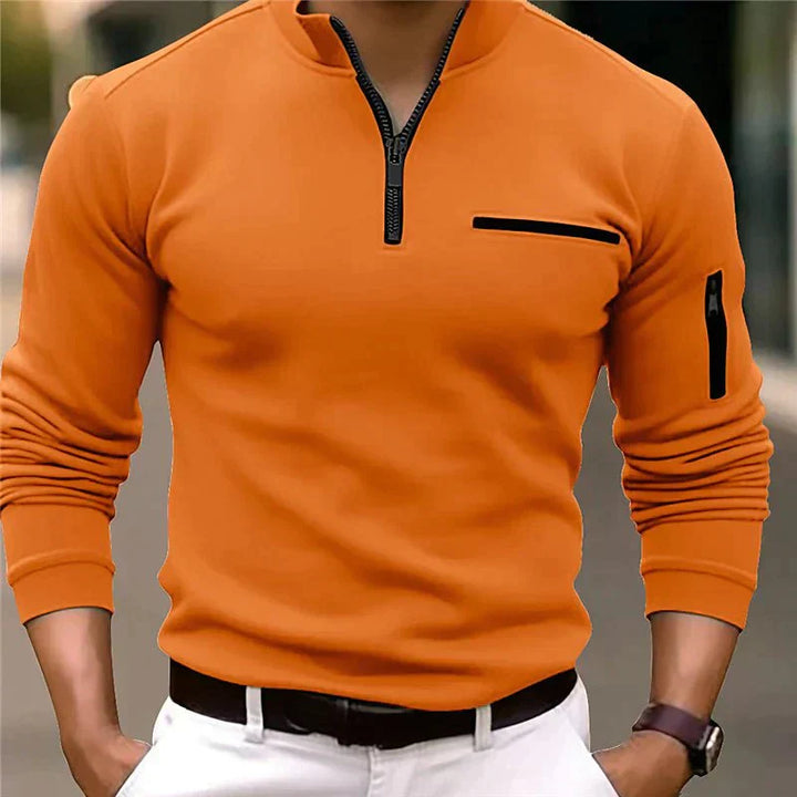 Finian | Pull-Over Quart De Tour Zippé Pour Hommes