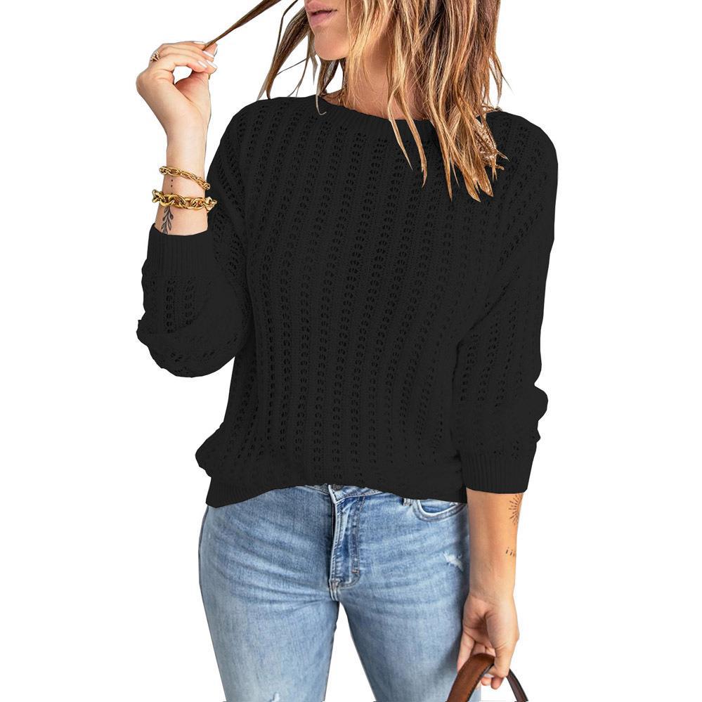Krescencia | Pull Décontracté à Col Rond et Coupe Ample pour Femme