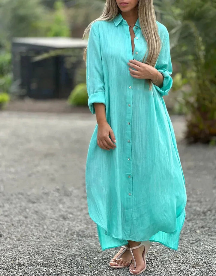 Maëlle | Bouton-Enbas Maxi Robe Pour Femmes