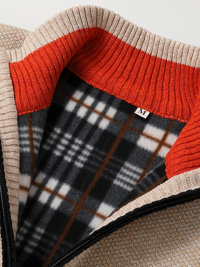 Loro | Pull Stylée en Tricot à Fermeture éclair pour Homme (Conception Italien)