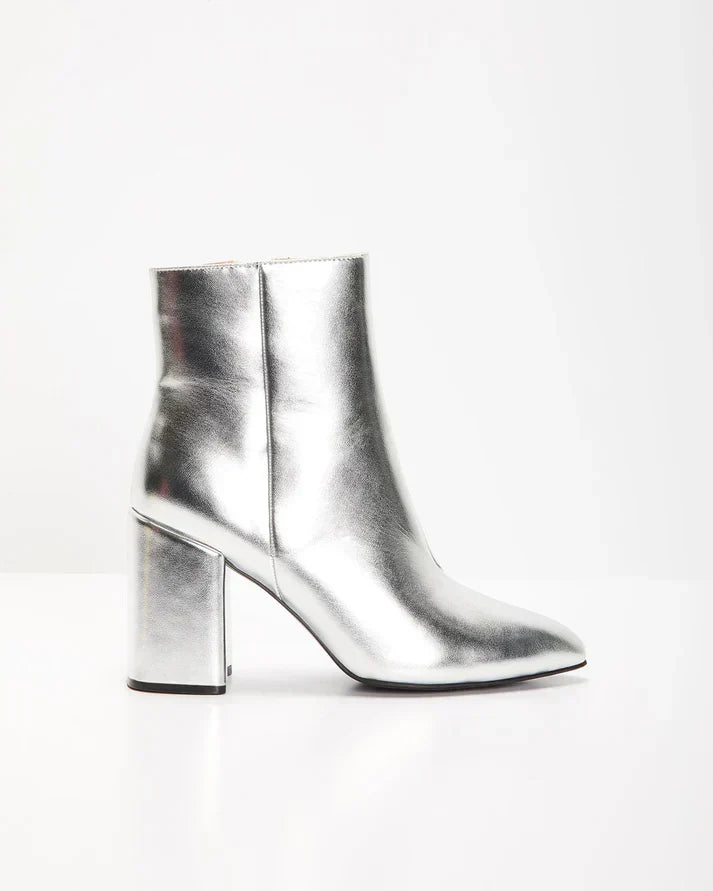 Cleome | Bottines Métallisées Argentées Pour Femmes